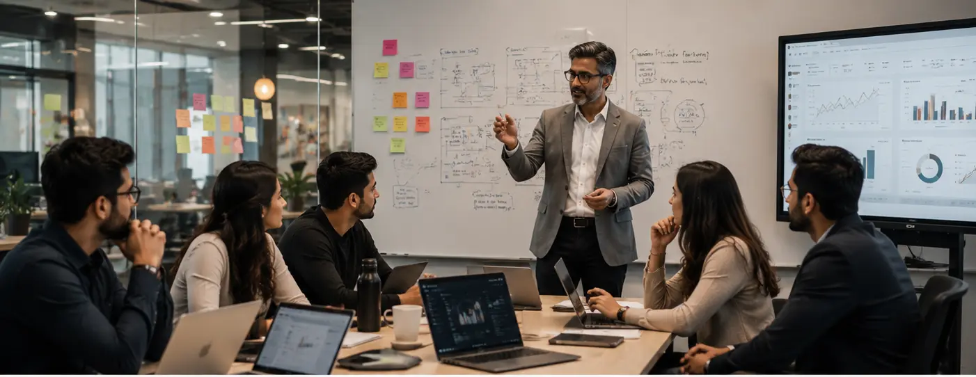 An AOB team working through a real customer conversation